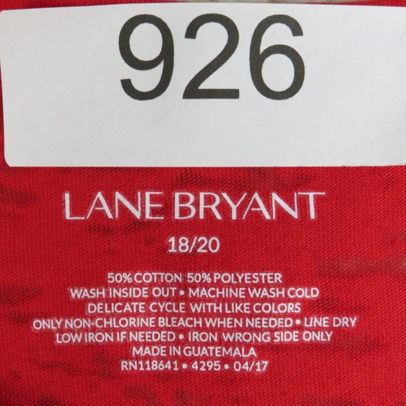 Lane Bryant* Women's Short Sleeve Boat Neck Straight Hem Pullover T-Shirt~ 18/20 - Picture 6 of 10